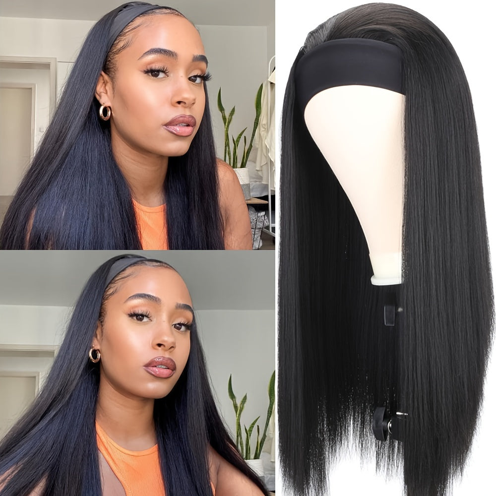 24 inch straight headband wig main product image