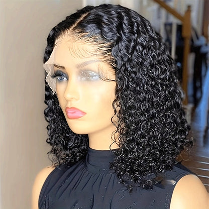 Short curly bob human hair wig main product image