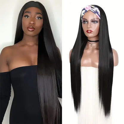 Body wave lace front wig worn by model
