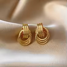 Crown in Cross Earrings
